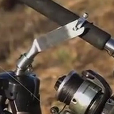 Rockin Rod fishing pole holders on a dock