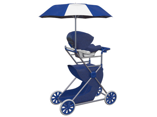 Two-Level Travel Stroller for Children