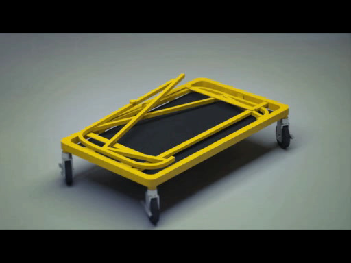 Transportable, Collapsible Cart for Building Materials