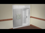 Towel Access Shower Door