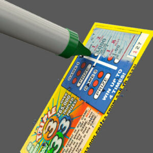 Scratch-Off Ticket Ink Removal Device
