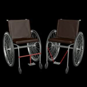 Center Foot Rest for Wheelchairs