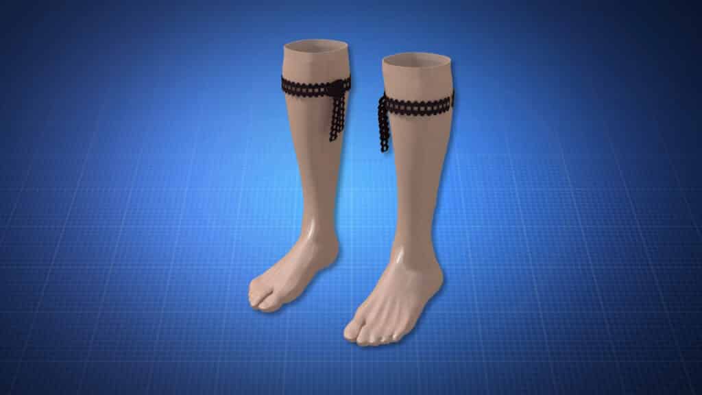 Hosiery With Toe Separator and Decorative Tie