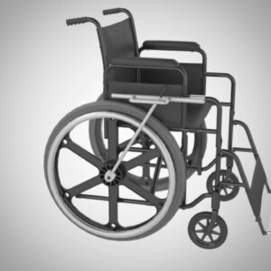 Anti-Push Back Wheelchair