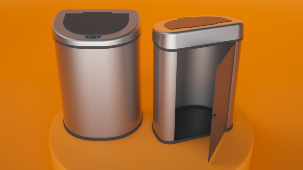 Easy Unload Garbage Can